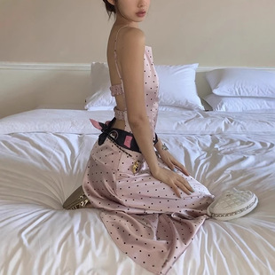 Ranwear 万人迷 香家经典夏季气质露背吊带半身裙长裙两件套