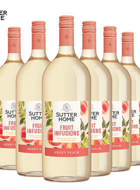 SUTTER HOME舒特家族白桃味果汁葡萄酒1.5L美国加州原装进正品