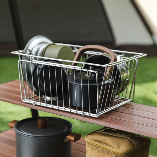 HikeMount不锈钢折叠沥水篮