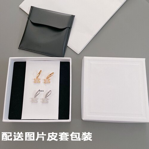 【Lady M】2022新款凯旋门满钻小logo经典耳环耳钉耳坠