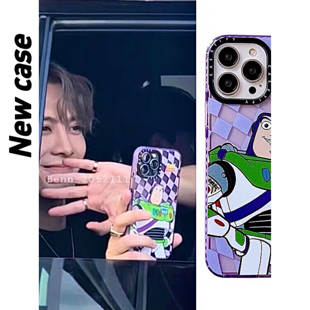 NEWCASE明星王嘉尔同款手机壳巴斯光年case闪粉亚克力适用苹果14pro硬壳iPhone13防摔12promax卡