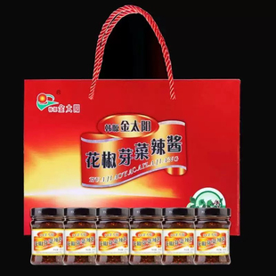 韩城特产韩塬金太阳花椒芽菜芽菜搭档礼盒（6瓶）