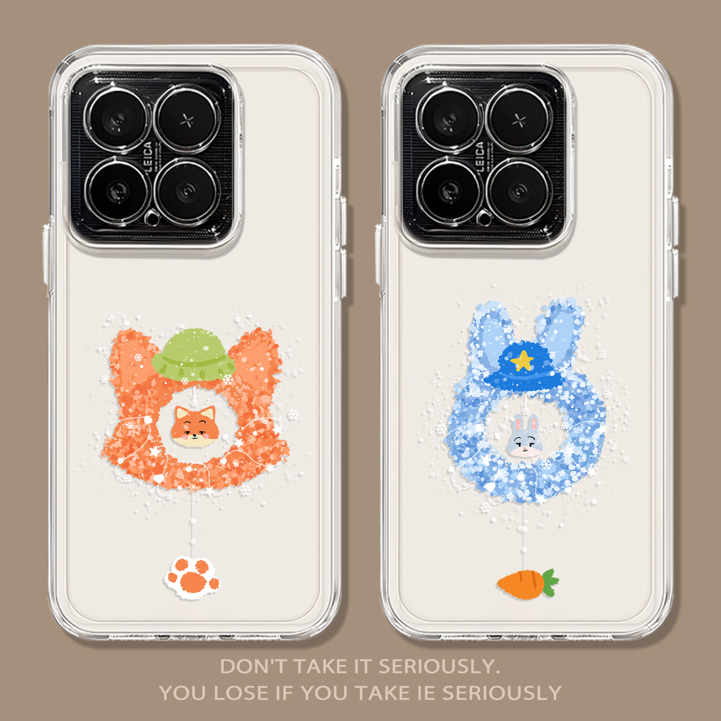 花环浪漫情侣朱迪尼克雪花手机壳