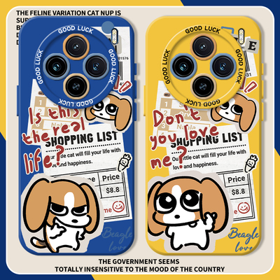 报纸比格小狗潮牌搞怪情侣手机壳