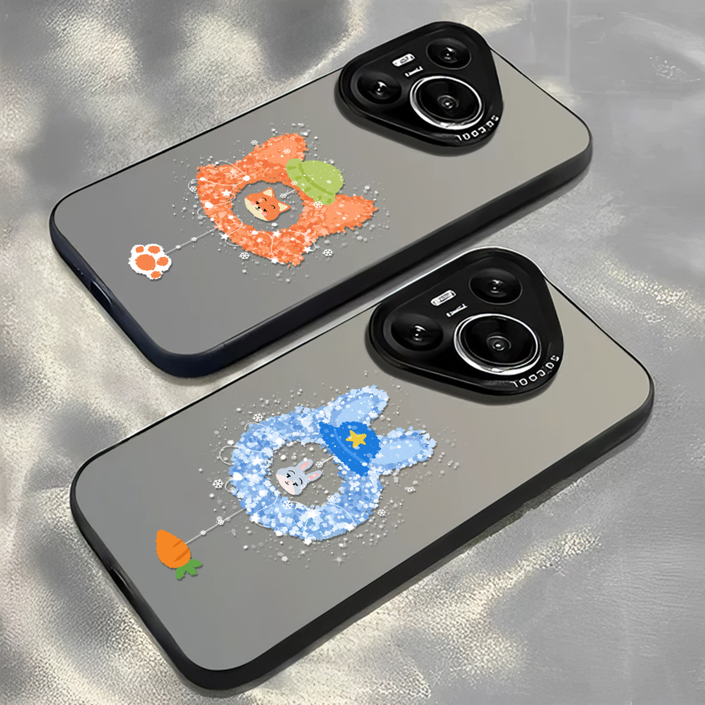 花环情侣朱迪尼克可爱手机壳