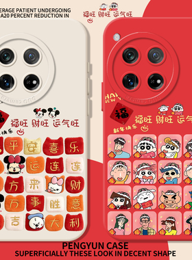 福旺财旺运气旺适用一加15手机壳ace6新年6T马年5pro红色13本命年3/12/2v/11/1+10/20/9/8/7oneplus/turbo/RT