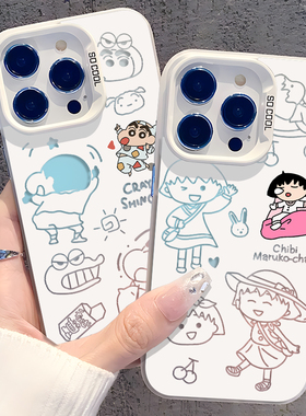 情侣手机壳适用华为pura70小新卡通p80樱桃小丸子60可爱50e女nova12Pro镂空11ultra新款13趣味9彩银8se7男6/5