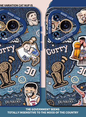 nba篮球适用华为pura80pro手机壳70牛仔库里nova14勇士队12男13新款11高级感10/mate60/50/40/30/9se/8/7/6/5