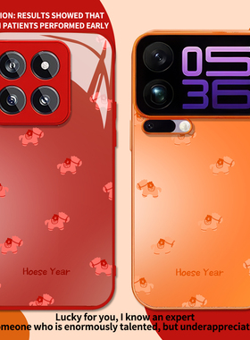 满屏小黑马适用小米15手机壳新款17Promax情侣13红色14橙色12红米k90k80k70新年60k50马年turbo4玻璃note11套