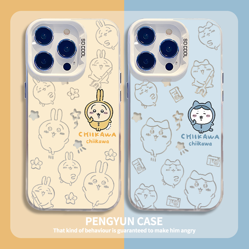 chiikawa秋冬彩银镂空手机壳