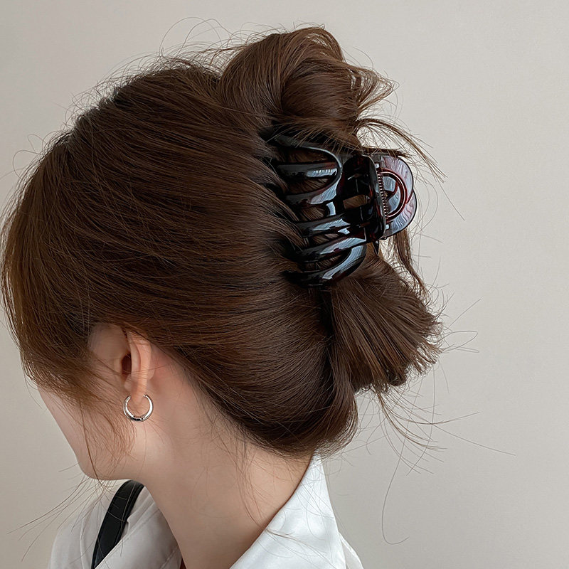 抓夹亚克力小众设计高级感头饰