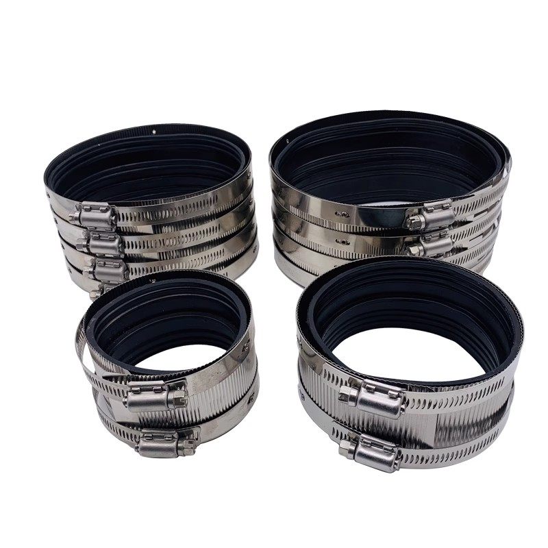 铸铁管卡箍不锈钢管束排下水管卡箍柔性抱箍接头PVC管卡箍强力卡