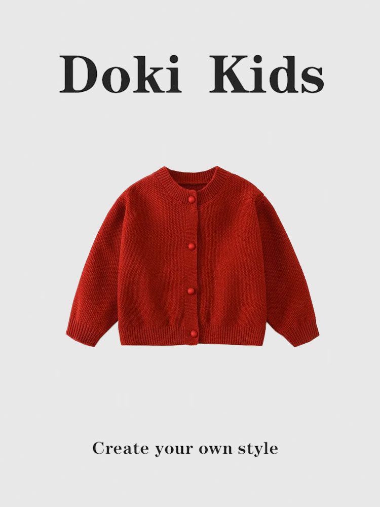 DOKI KIDS 여자 정장 가을 2024 새로운 스타일의 유행 드레스 한 살짜리 드레스 공주님 드레스