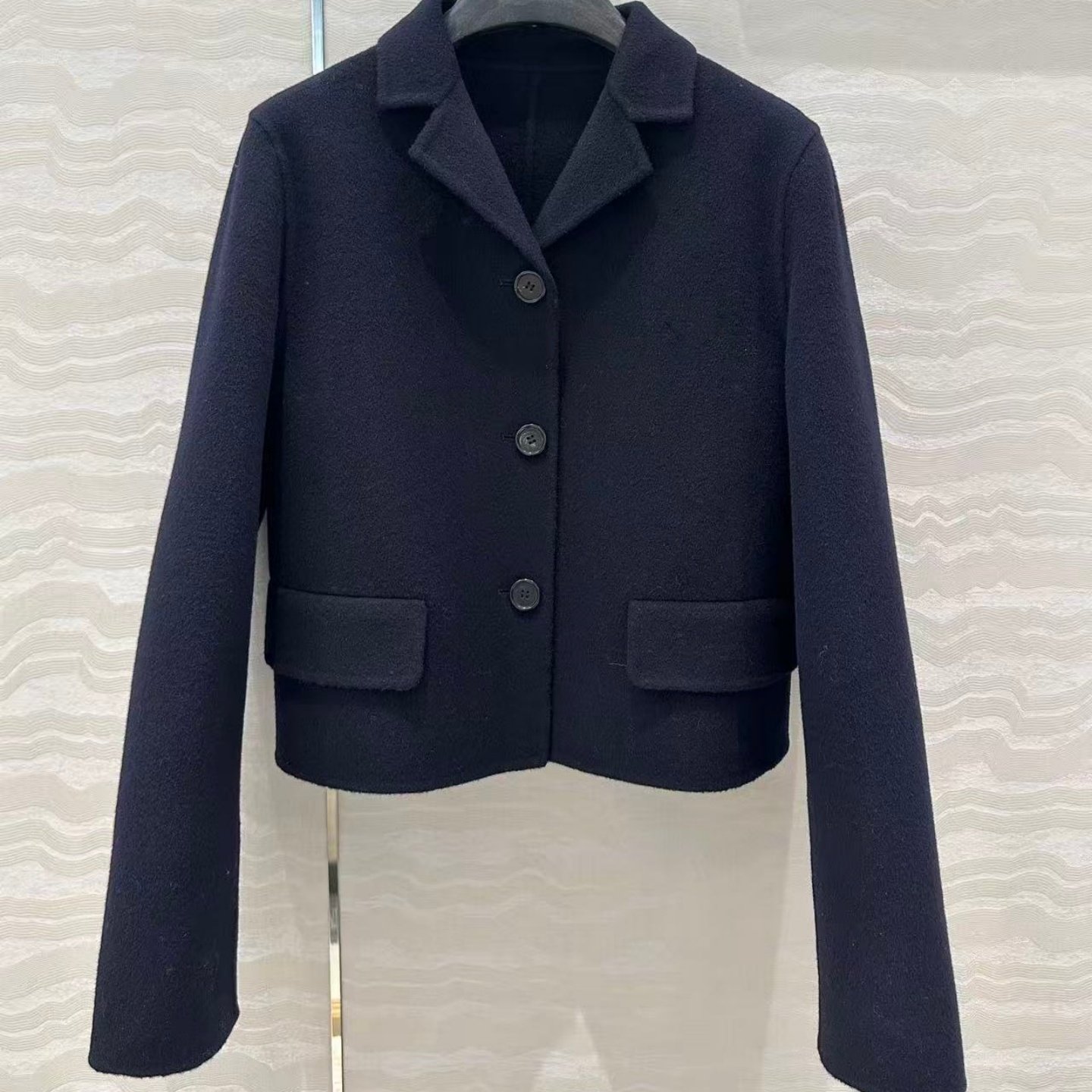 韩版新款百搭纯手工双面羊绒羊毛混纺H版高腰宽松短款外套大衣女,女装/女士精品,毛呢外套,淘宝优惠券,粉丝福利购,淘宝优惠卷