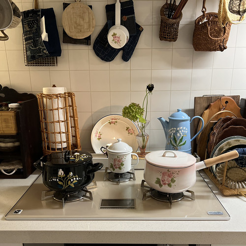 ins超值微瑕厚重熬粥装饰珐琅锅