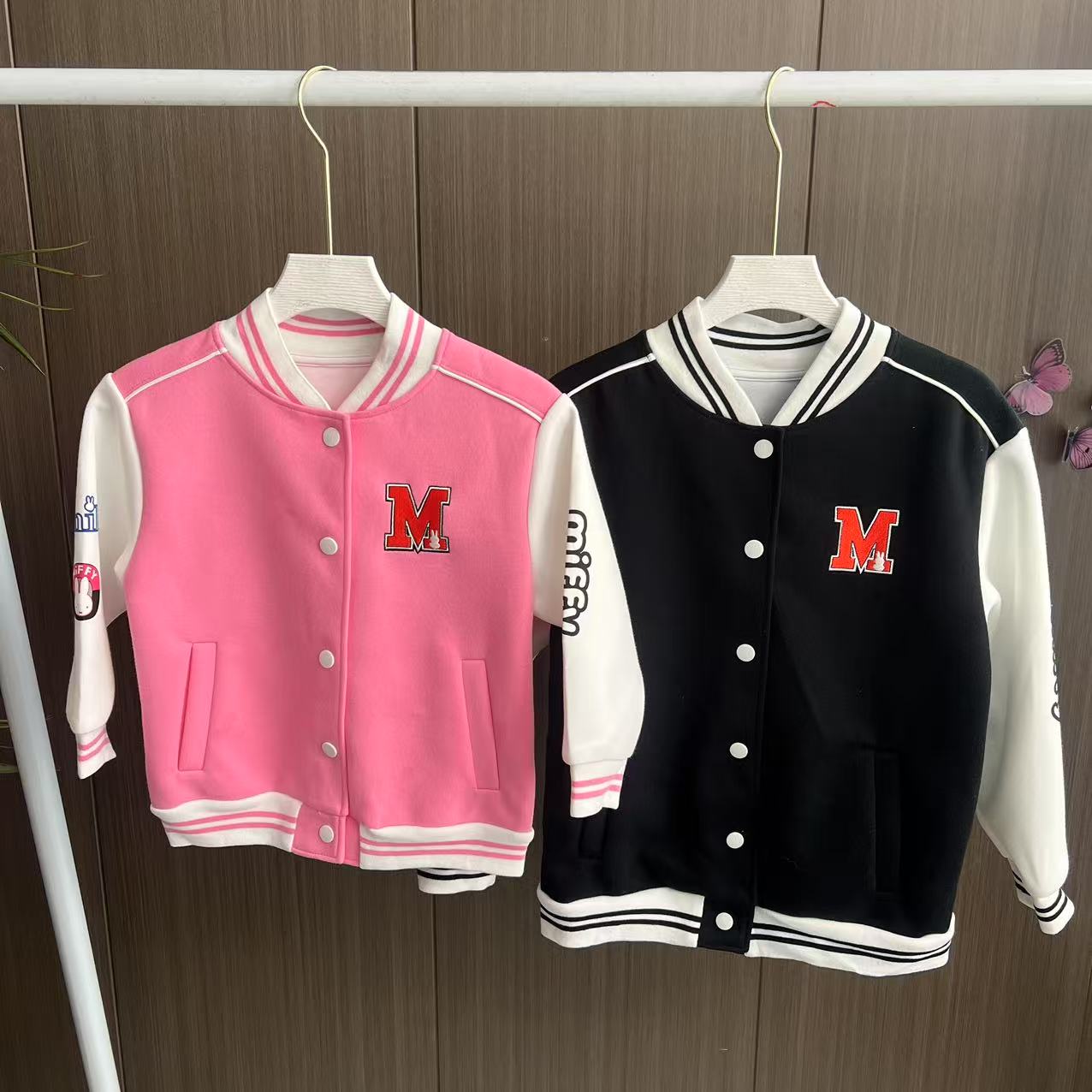 110-160码 M菲家女童春秋季休闲棒球服外套/半身短裙