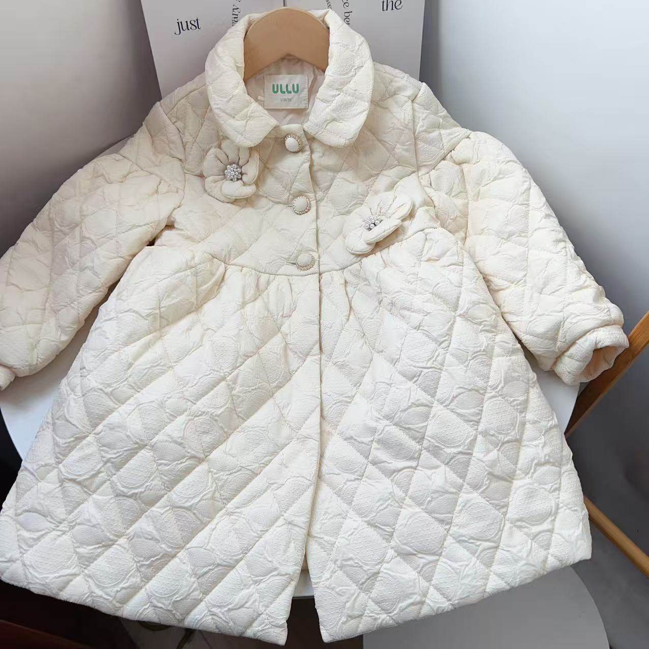 110-140码U露儿童棉服女宝宝秋冬时尚洋气翻领保暖夹棉外套棉衣,童装/婴儿装/亲子装,棉袄/棉服,淘宝优惠券,粉丝福利购,淘宝优惠卷