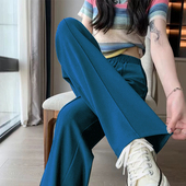 拖地裤 L码 K`S家女士春夏秋直筒阔腿显瘦显高纯色百搭长款