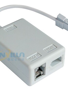 英式电话ADSL 6P4C RJ11 UK BT 语音分离器带线  宽带滤波器 英国