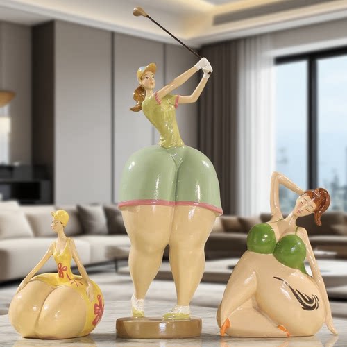 创意北欧客厅高尔夫个性美式摆件