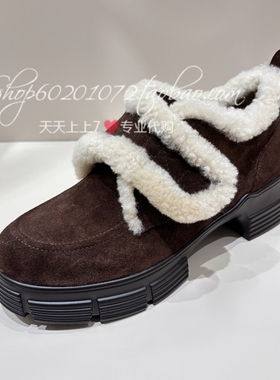 tigrisso/蹀愫2026春季女鞋厚底毛毛加绒乐福鞋休闲鞋TA65137-52