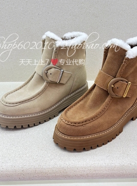 tigrisso/蹀愫2025冬季女靴保暖靴袋鼠鞋雪地靴时装靴 TA65702-53