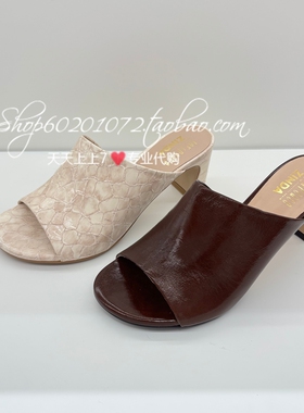 Joy&Peace真美诗2026夏季进口款专柜正品高跟拖鞋时尚凉拖鞋Z3518