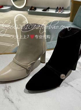 tigrisso蹀愫2025冬季女靴玛丽珍靴钻扣时装靴瘦瘦短靴TA65724-11