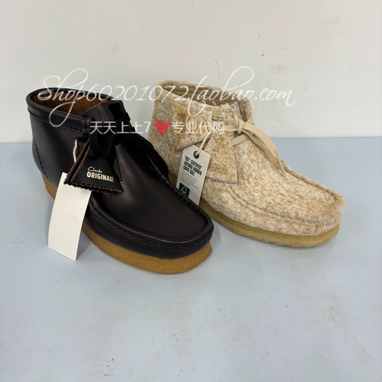 其乐2025秋女鞋复古袋鼠鞋高帮鞋