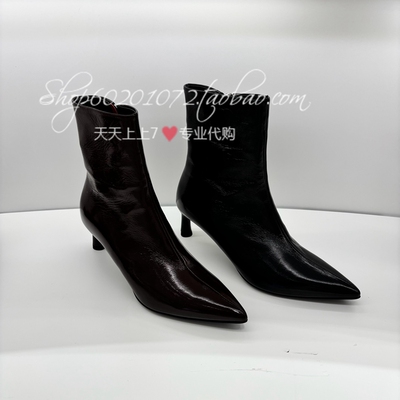 真美诗2025冬季女靴进口款时装靴