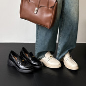 厚底单鞋 SIX SMD389 英伦风乐福鞋 一脚蹬小皮鞋 MADDEN2026春季 女鞋