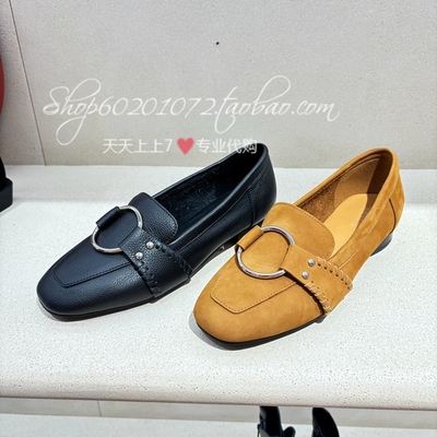 雅氏2025秋季女鞋时尚方头乐福鞋