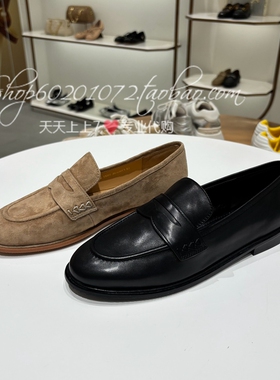 Le saunda莱尔斯丹2025春季女鞋乐福鞋一脚蹬平底鞋女单鞋6M11001