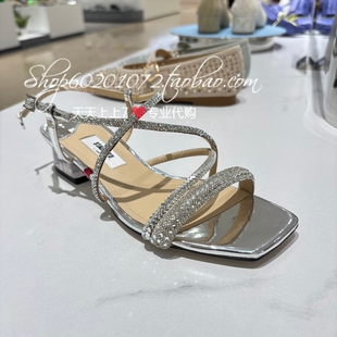镶钻粗跟凉鞋 Staccato思加图2026夏季 罗马凉鞋 专柜正品 EI406 女鞋