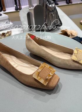 Joy&Peace真美诗2025春季女鞋优雅方扣舒适低跟浅口方头单鞋18751