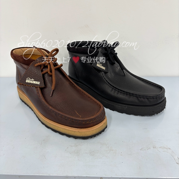 其乐2025冬季男鞋复古袋鼠鞋短靴