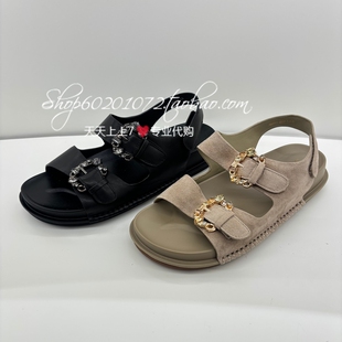 女 真美诗2026夏季 R2311 凉鞋 精致水钻休闲厚底勃肯鞋 女鞋 专柜正品