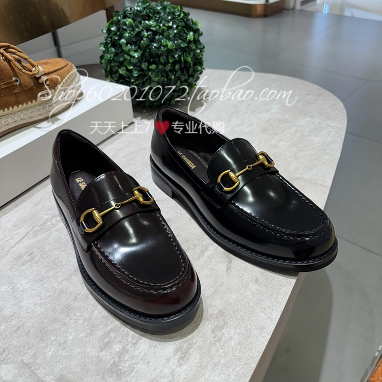 莱尔斯丹2025秋季女鞋低跟乐福鞋