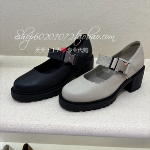 优雅饰扣浅口单鞋 厚底轻盈玛丽珍鞋 4SS2 女鞋 achette雅氏2025春季