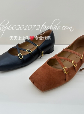 tigrisso蹀愫2026春季女鞋交叉带玛丽珍芭蕾平底女单鞋T76314A-01
