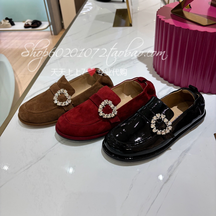 蹀愫2025秋女鞋豆豆鞋超轻乐福鞋