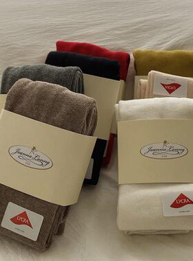 JOANNALONNG女童打底裤精梳棉无骨手工缝平纹宝宝新年大红连裤袜