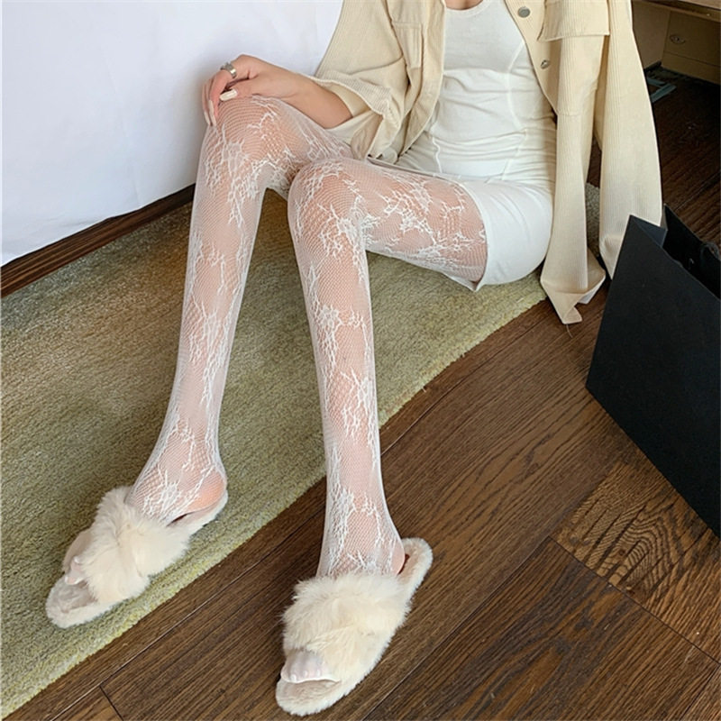 花藤蕾丝白色女薄款网红ins性感