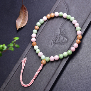 天然摩根玉髓33颗手链手串泰斯比哈礼拜赞珠民族Muslim礼拜念珠