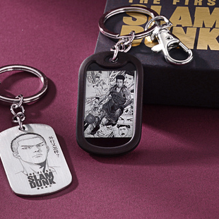 灌篮高手钥匙扣男樱木花道流川枫三井寿宫城良田钛钢挂件动漫周边