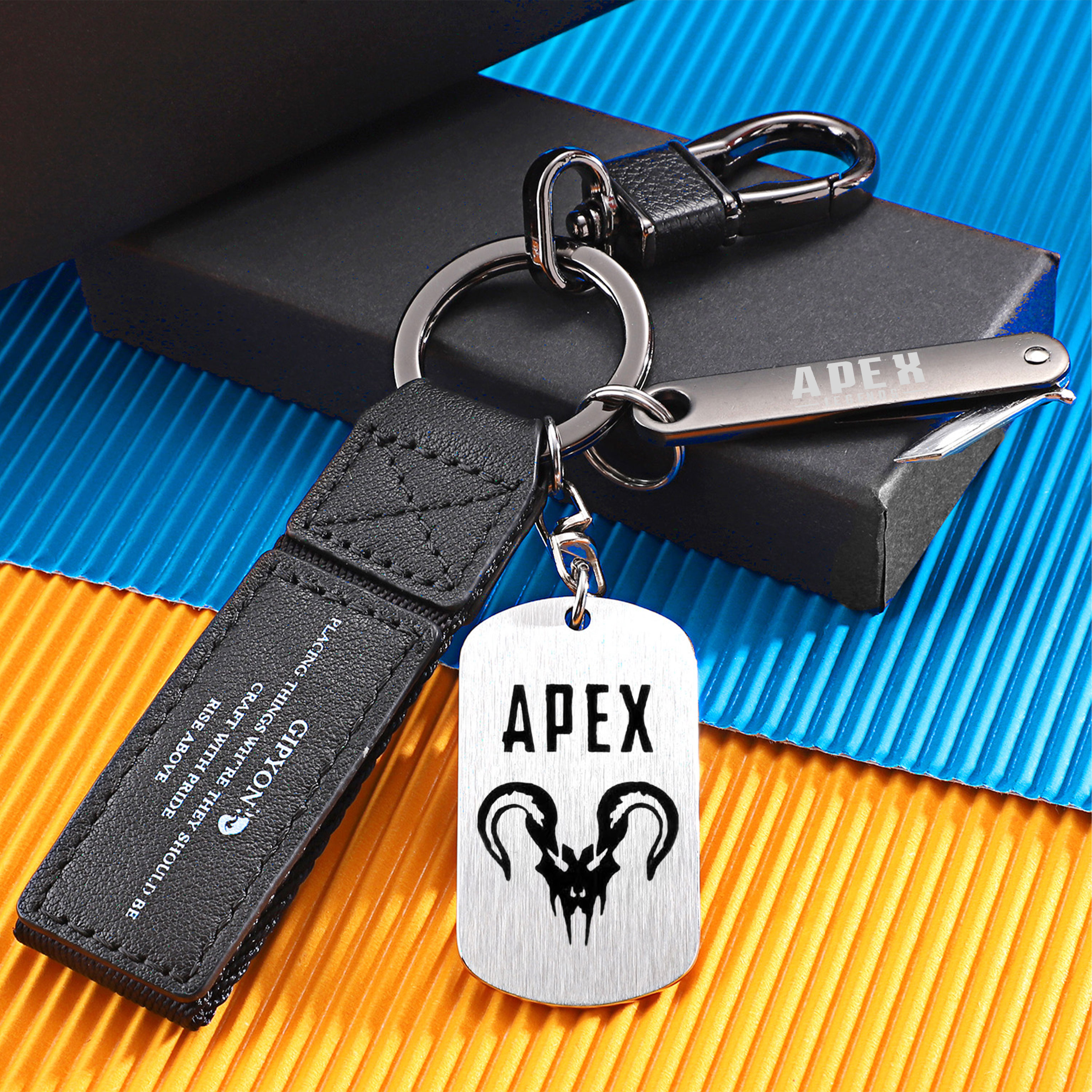 APEX猎杀邀请卡周边项链Legends小众兄弟刻字军牌个性嘻哈运动