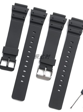 适配卡西欧MRW-200H/MRW-S300H/MWC-100H树脂橡胶手表带18mm替换