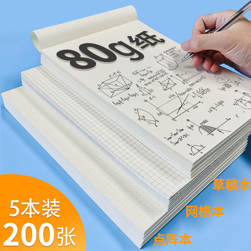 空白草稿5mm小方格网格纸点阵纸