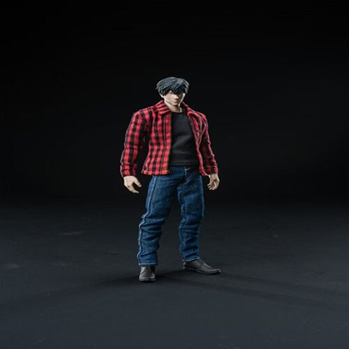 VTOYS X BMS 1/12 可动人偶 壹号素体 格子衬衣 背心 牛仔裤