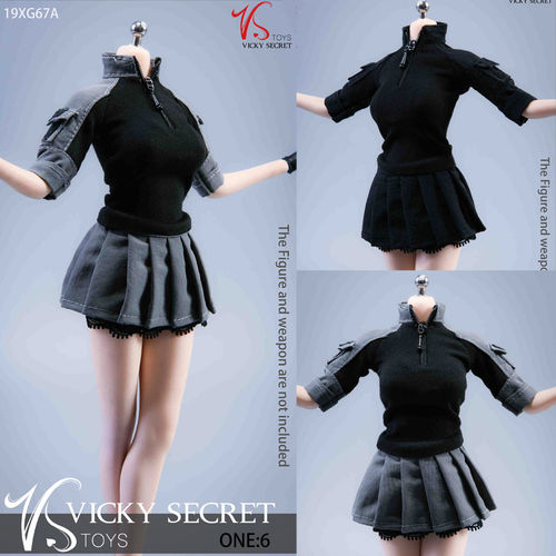 现货 VSTOYS 1/6女兵人 城市女作战服 19XG67 作训短裙套装 服装
